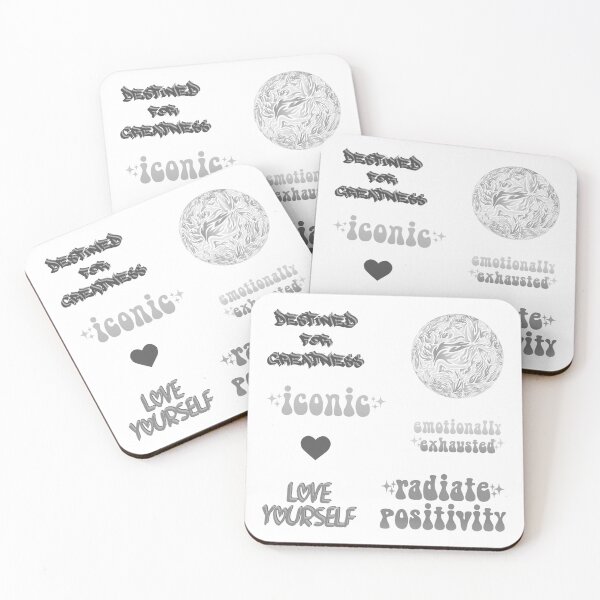 Item preview, Monochrome Positive Vibes Variety Pack designed and sold by everything4eva.