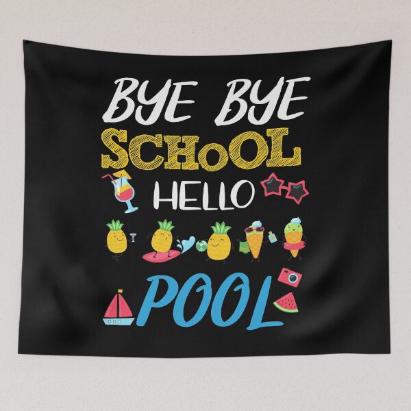 Item preview, bye bye school hello pool , summer lover , summer 2021 designed and sold by jamal el annague.