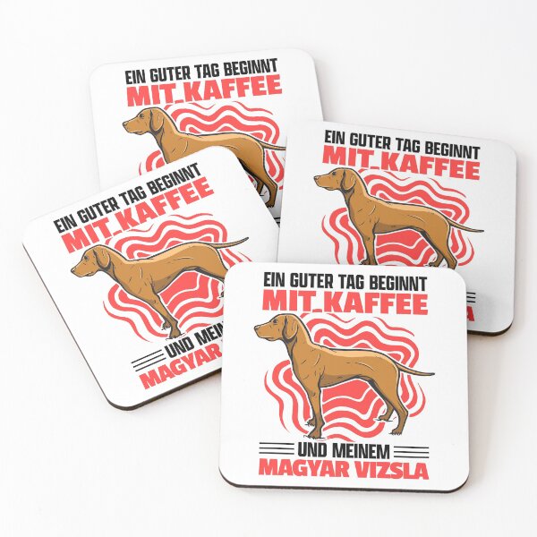 Item preview, Magyar Vizsla and coffee pointing dog saying designed and sold by madgrfx.