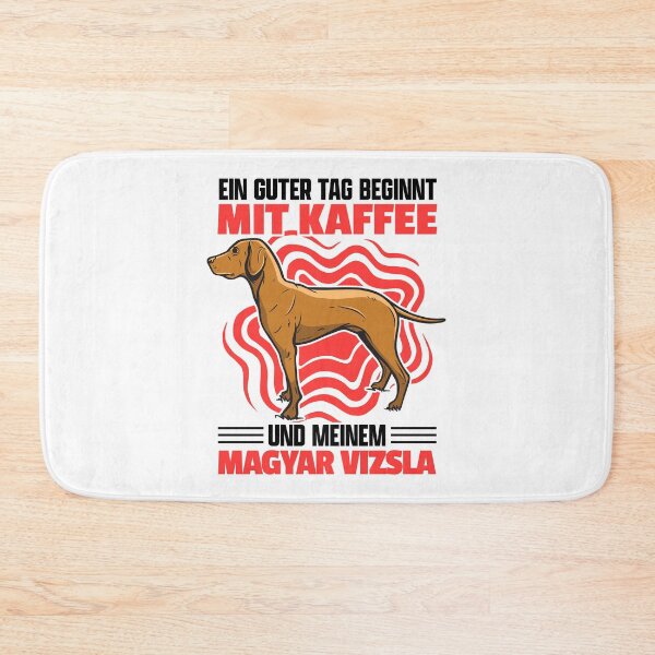 Item preview, Magyar Vizsla and coffee pointing dog saying designed and sold by madgrfx.
