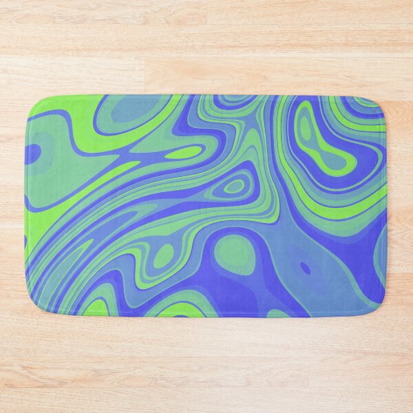 Item preview, ACrylic pour abstract green blue designed and sold by Thecolorschemer.