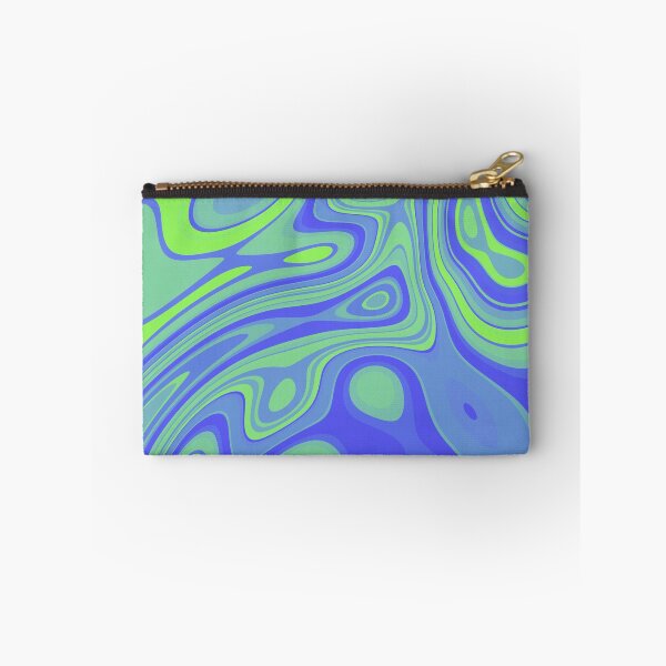 Item preview, ACrylic pour abstract green blue designed and sold by Thecolorschemer.