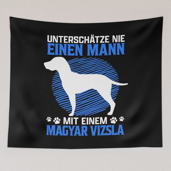 Item preview, Man with Magyar Vizsla pointing dog owner designed and sold by madgrfx.