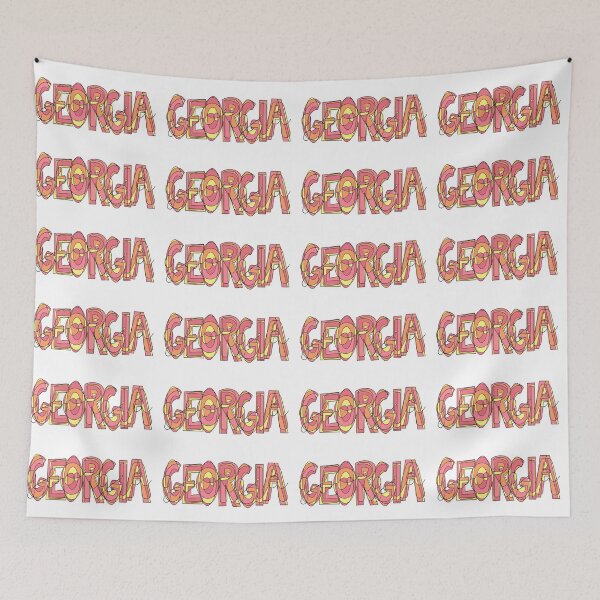 Item preview, Peach Georgia Word Doodle designed and sold by klaireep.