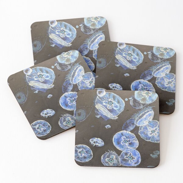 Item preview, Swarm of Moon Jellyfish designed and sold by KawPrints.