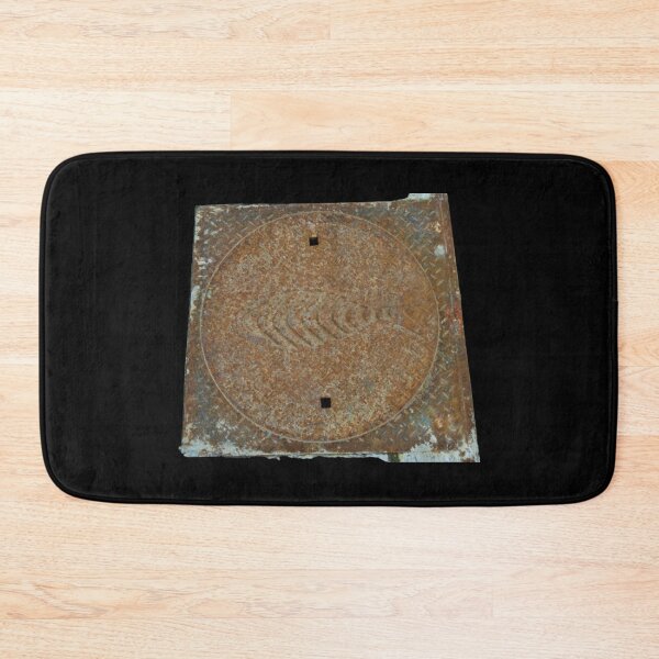 Item preview, Fish Steel Iron Manhole Cover Industrial Photo designed and sold by H3designs.