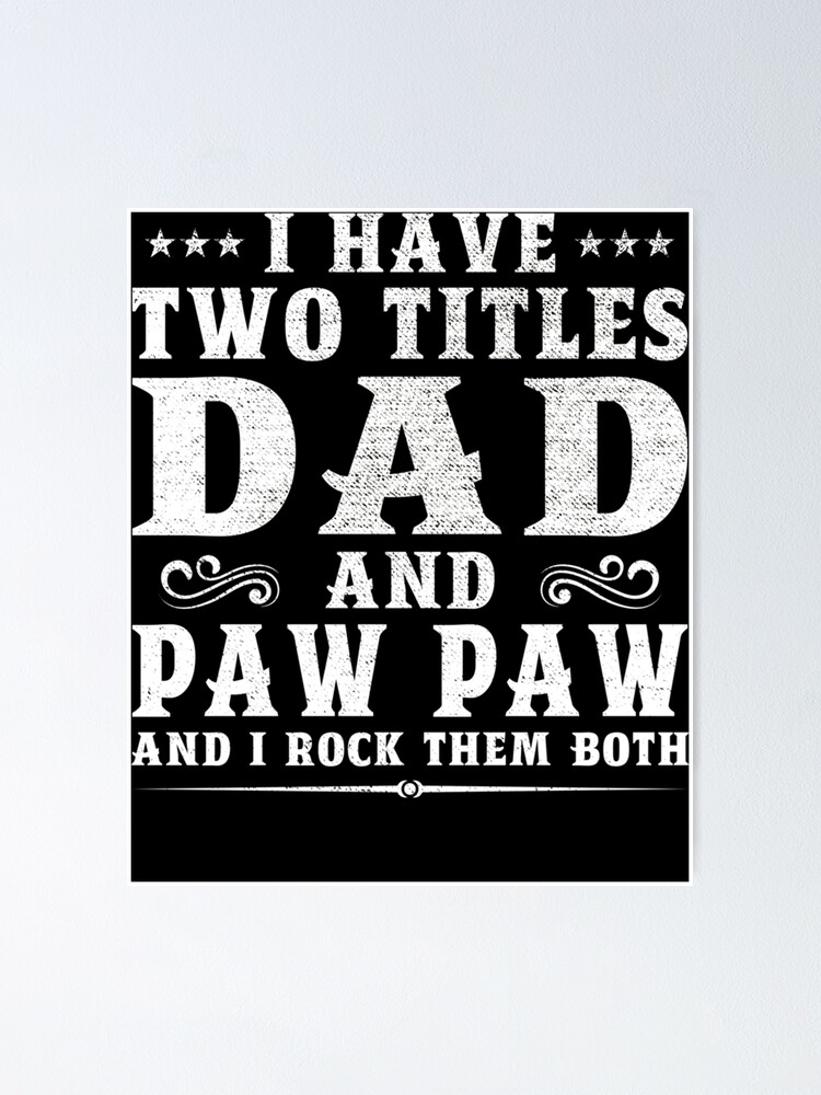 Póster «Tengo dos títulos papi y papi gracioso dia del padre» de IFFOUR ...