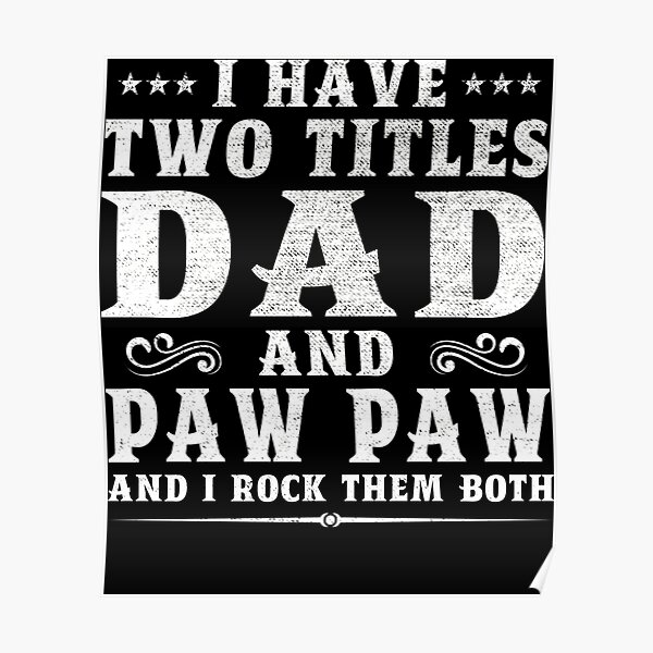 Póster «Tengo dos títulos papi y papi gracioso dia del padre» de IFFOUR ...