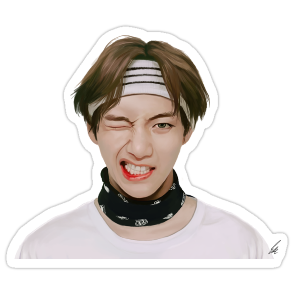 "Taehyung" Stickers by Cypherspace | Redbubble