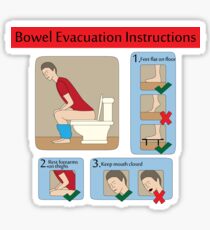 Evacuation instructions Sticker