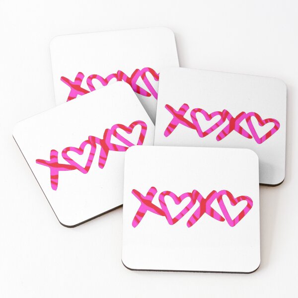 Artikelvorschau, XOXO rosa und roter Zebraaufkleber entworfen und verkauft von ava-olivia.