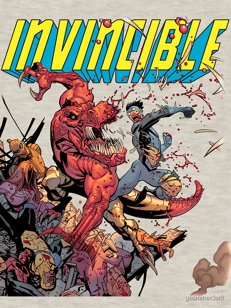 Thumbnail 7 of 7, Classic T-Shirt, Invincible Vs Alien designed and sold by yasmineclark.