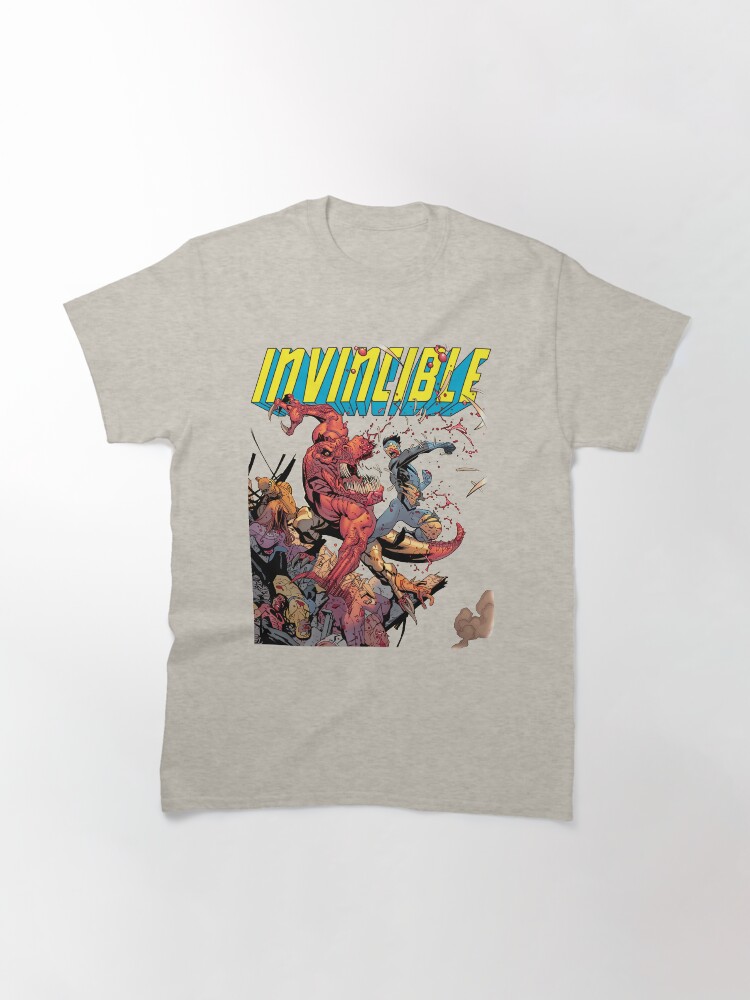 Thumbnail 3 of 7, Classic T-Shirt, Invincible Vs Alien designed and sold by yasmineclark.