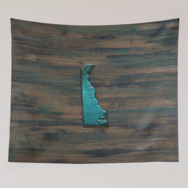 Item preview, Delaware State Shape Teal designed and sold by Jared Davies.