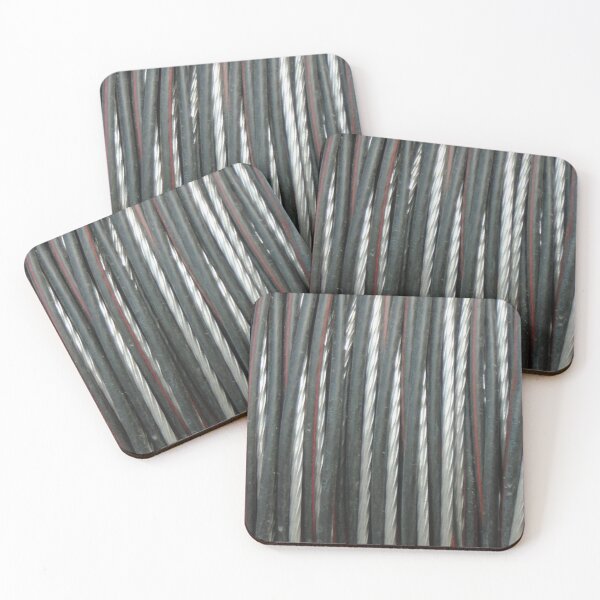 Item preview, Steel Cable Abstract Photo Fabric Pattern designed and sold by H3designs.