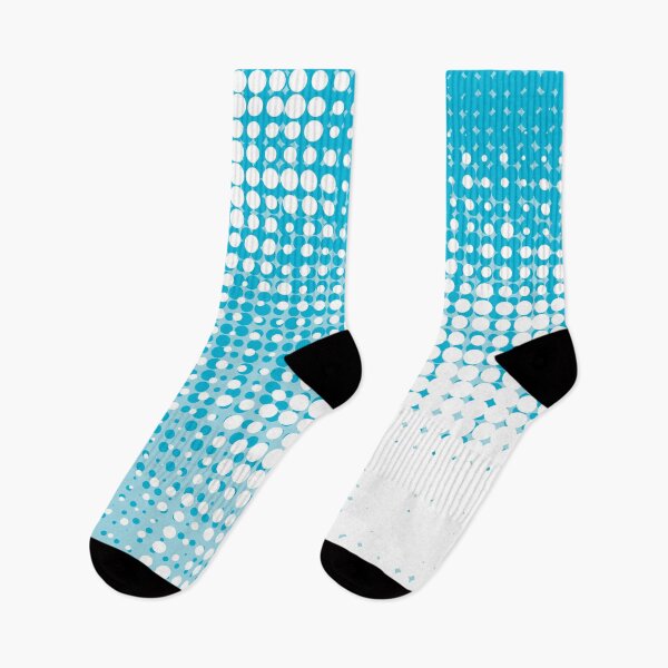 Item preview, Blue and white dotted halftone pattern designed and sold by BLMcreations.