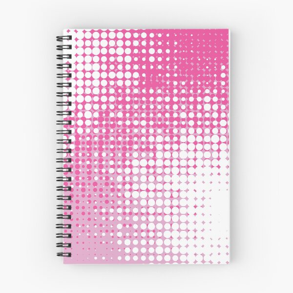 Item preview, Pink and white dotted halftone pattern designed and sold by BLMcreations.