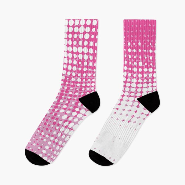 Item preview, Pink and white dotted halftone pattern designed and sold by BLMcreations.