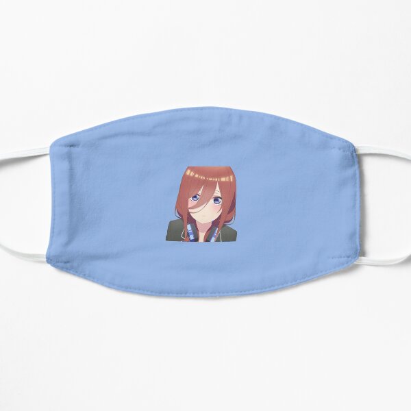 Cute Miku Nakano (Blue BG) Flat Mask