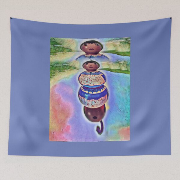 Item preview, Bottle gourd colorfully painted as a doll - photo edit designed and sold by kikidu21.