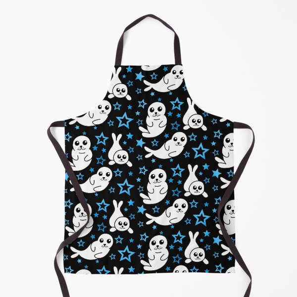 Item preview, Harp Seal Blue Stars Pattern designed and sold by palaco210.