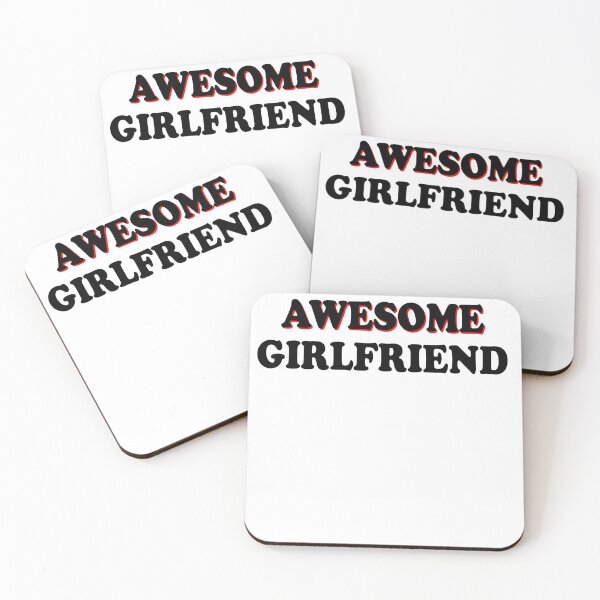 Item preview, Awesome Girlfriend Cute Text Based Relationaship Status & Life Partner Quote Humor designed and sold by ZEROXCOOL.