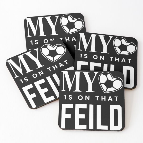 Item preview, My heart is on that field soccer flat white designed and sold by Freewind-Studio.