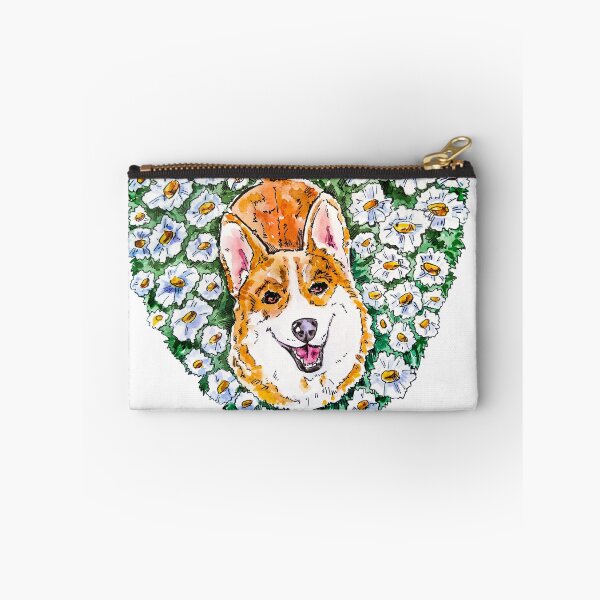 Item preview, Corgi dog and daisies designed and sold by Shevi.