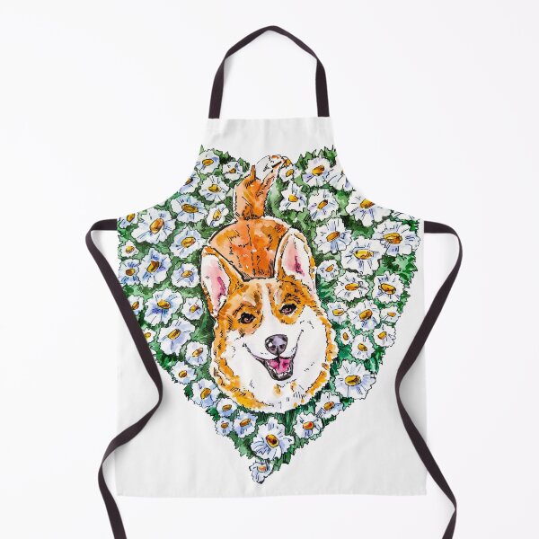 Item preview, Corgi dog and daisies designed and sold by Shevi.