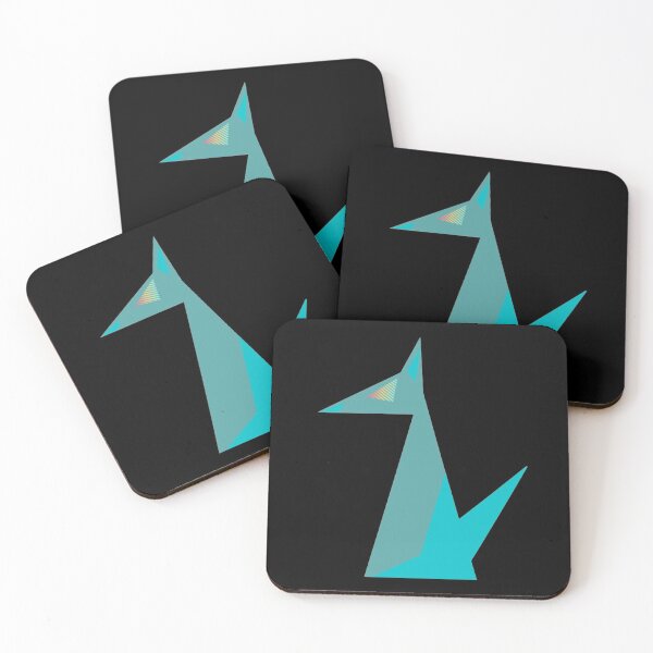 Item preview, Dobermann Dog Teal Turquoise Vector Black Background designed and sold by H3designs.