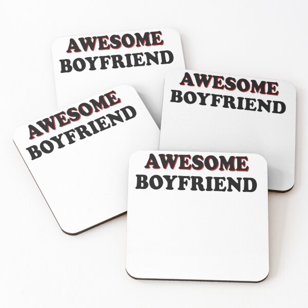 Item preview, Awesome Boyfriend Cute Text Based Relationaship Status & Life Partner Quote Humor designed and sold by ZEROXCOOL.