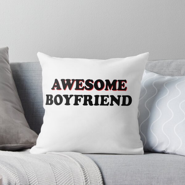 Item preview, Awesome Boyfriend Cute Text Based Relationaship Status & Life Partner Quote Humor designed and sold by ZEROXCOOL.