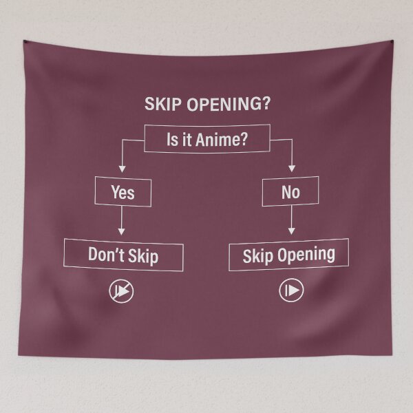 Item preview, To Skip or Not to Skip Opening designed and sold by otakurastyle.