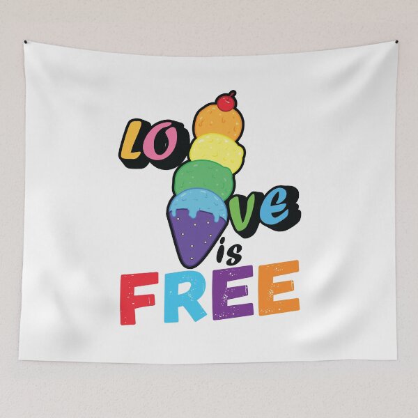 Item preview, Shave ice Love is Free designed and sold by Walkcircle.