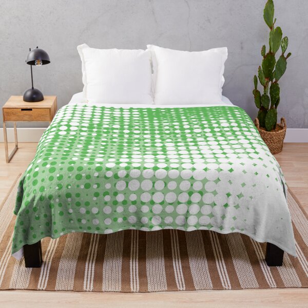 Item preview, Green and white dotted halftone pattern designed and sold by BLMcreations.