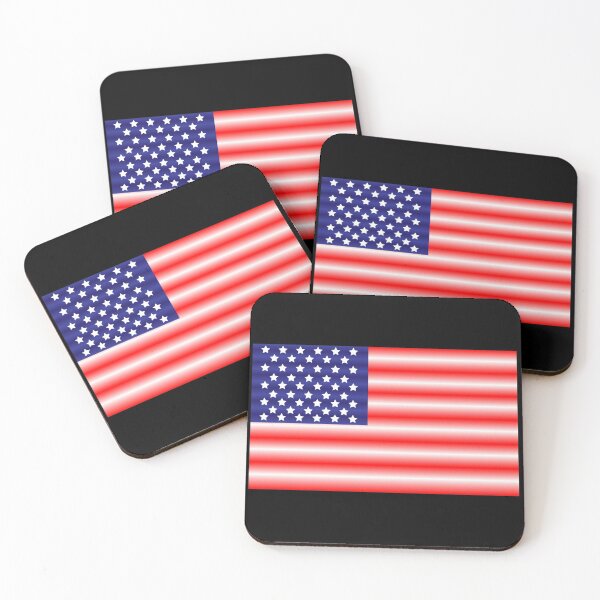 Item preview, Drawn American Flag with gradient effect designed and sold by Murza.