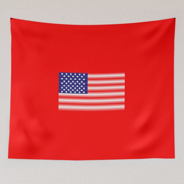 Item preview, Drawn American Flag with gradient effect designed and sold by Murza.