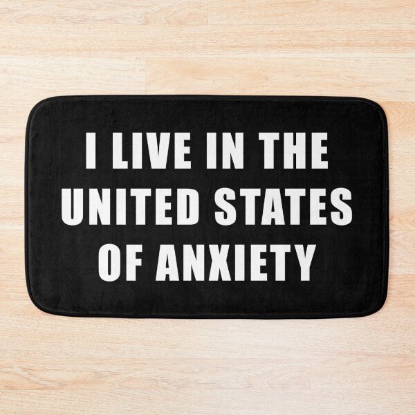 Item preview, I Live in the United States of Anxiety (Black) designed and sold by quoteedesigns.