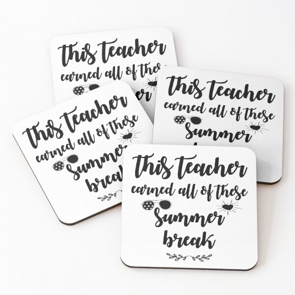 Item preview, this teacher earned all of this summer break - funny gift for moms, dads, momy, dady designed and sold by AlleBedolski.
