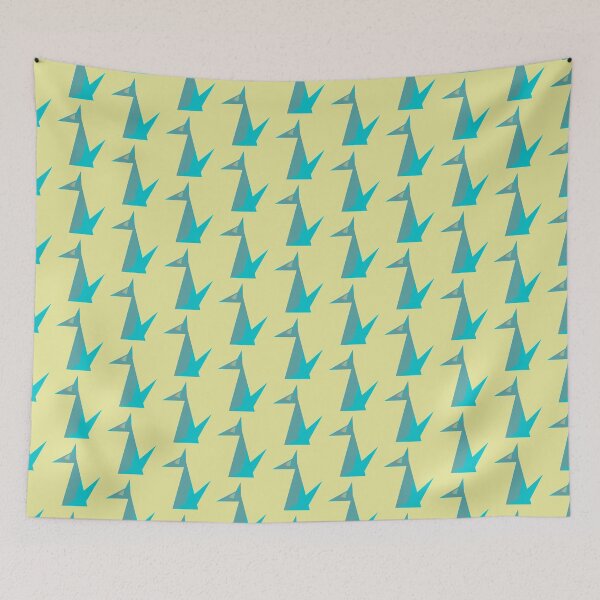 Item preview, Dobermann Dog Teal Turquoise Vector Pale Yellow Background designed and sold by H3designs.