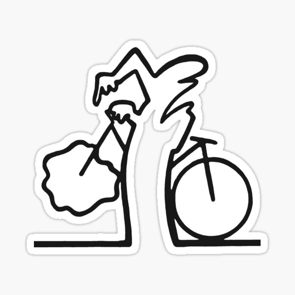 Vélo La Linea Sticker