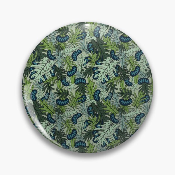 Item preview, Mitochondria Jungle on Light Green designed and sold by Hodgepodge Bricolage.
