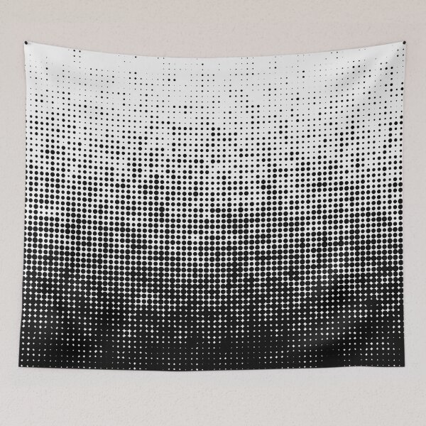 Item preview, Black and white dotted halftone pattern designed and sold by BLMcreations.