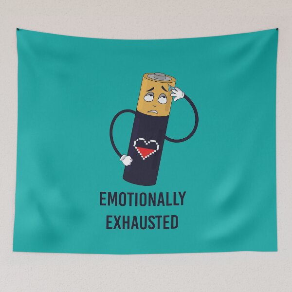 Item preview, Emotionally Exhausted designed and sold by MudPuppet.