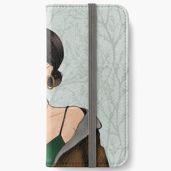 Stylish girl illustration iPhone Wallet