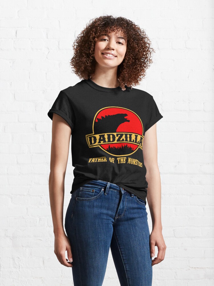 Alternate view of Dadzilla - Father Of Monsters Classic T-Shirt