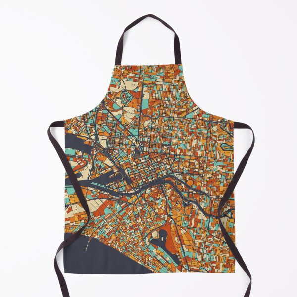 Item preview, Melbourne Map - Mosaic - Retro Colors designed and sold by HomeCities.