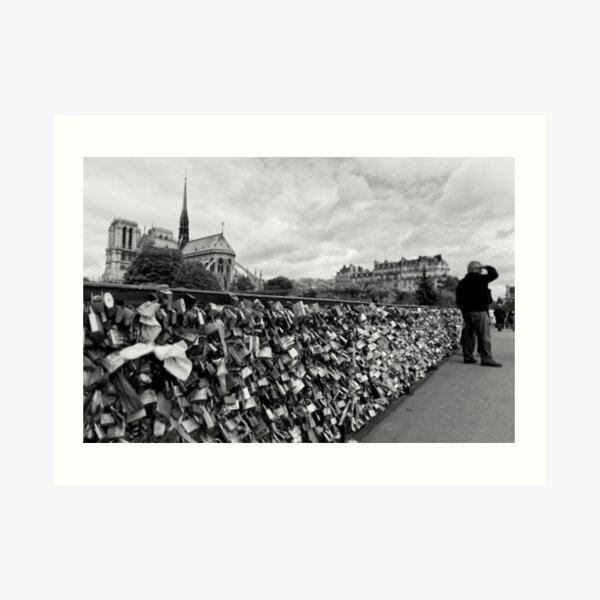 Locking for Love - Paris, France Art Print