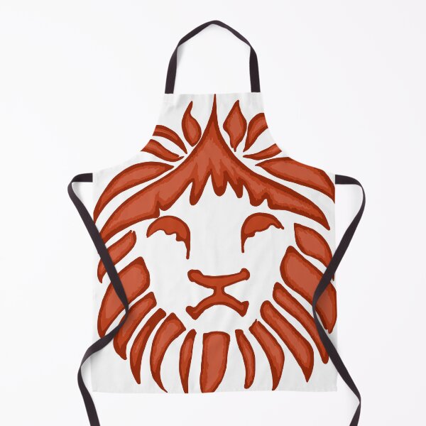 Item preview, Tribal African Maned Lion Illustration Orange Safari Travel Savannah Desert designed and sold by Celosia Liv.