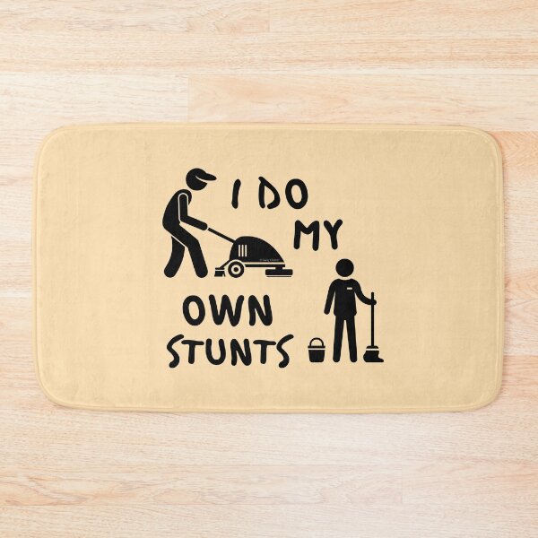 Item preview, I Do My Own Stunts Funny Cleaning Lady Janitor Custodian Gifts designed and sold by SavvyCleaner.